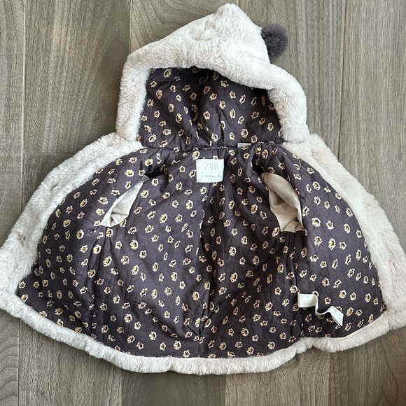 ZARA Kids Furry Coat Size 12-18 Months - Picture 5 of 14